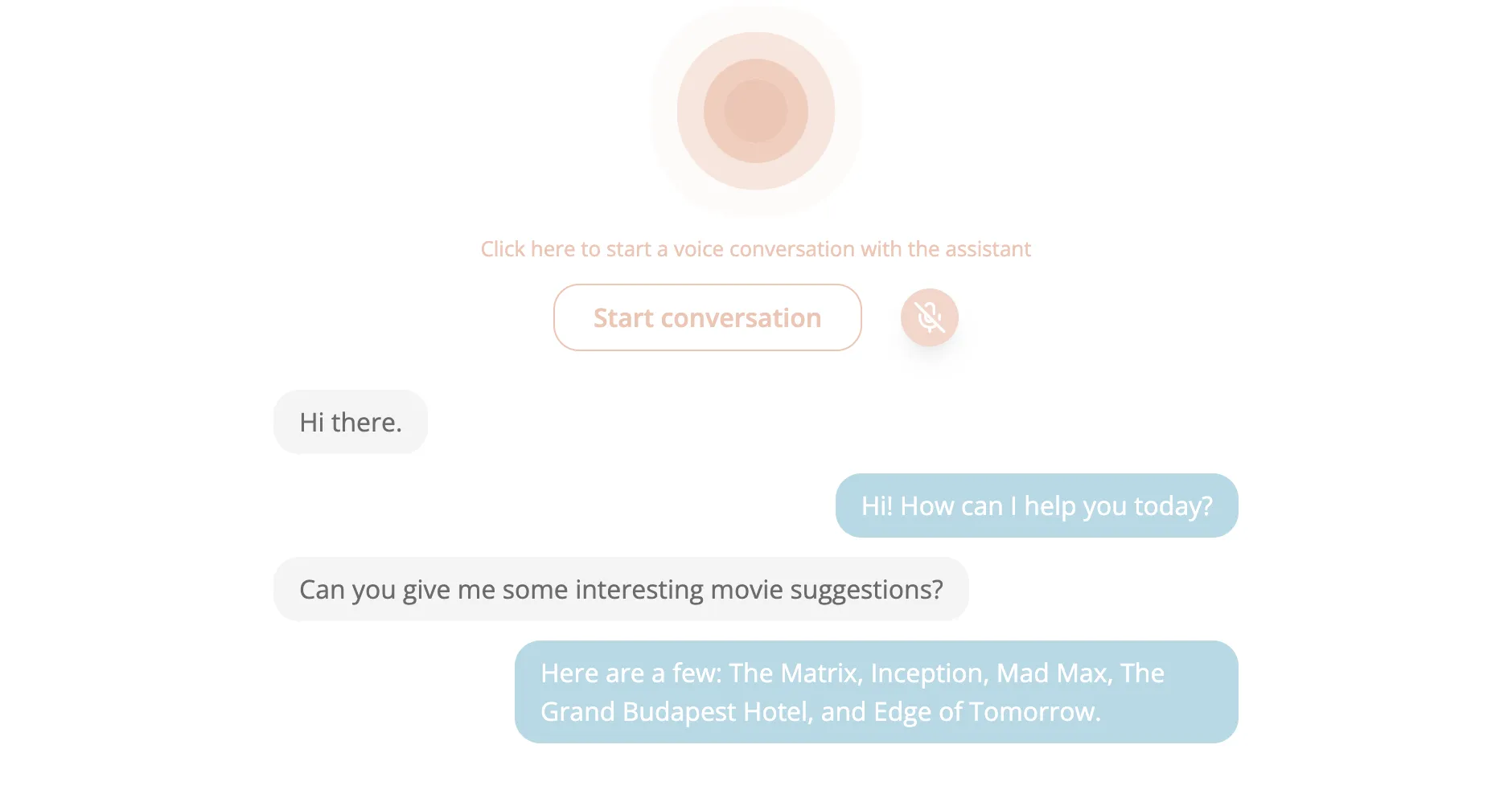 Voice assistant user interface